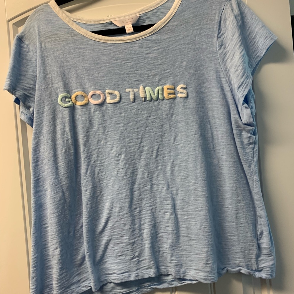 Lauren Conrad XXL “Good Times”. Short sleeve. In good condition